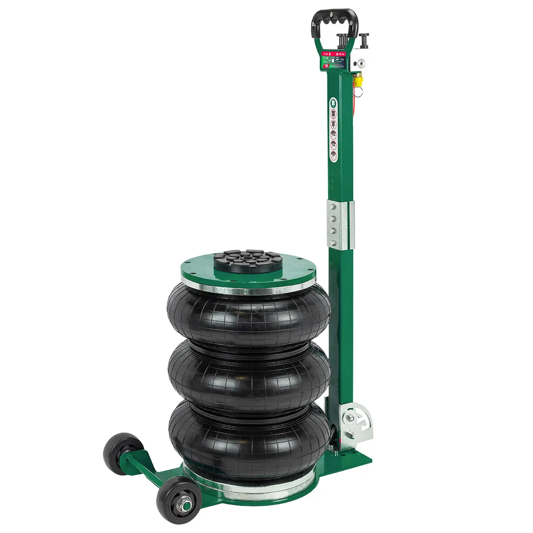 Домкрат подкатной пневматический 6 т, 150-400 мм, Ø-300 мм RockForce RF-TRA1823