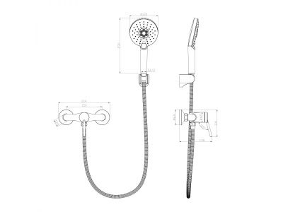 Смеситель для душа (Lt) D40 LM3803C Lemark LM3803C