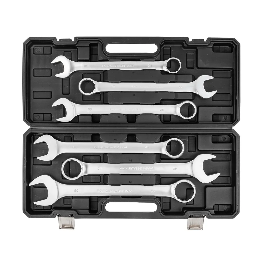 Набор ключей комбинированных 34-50 мм 6 пр ForceKraft FK-5061MP