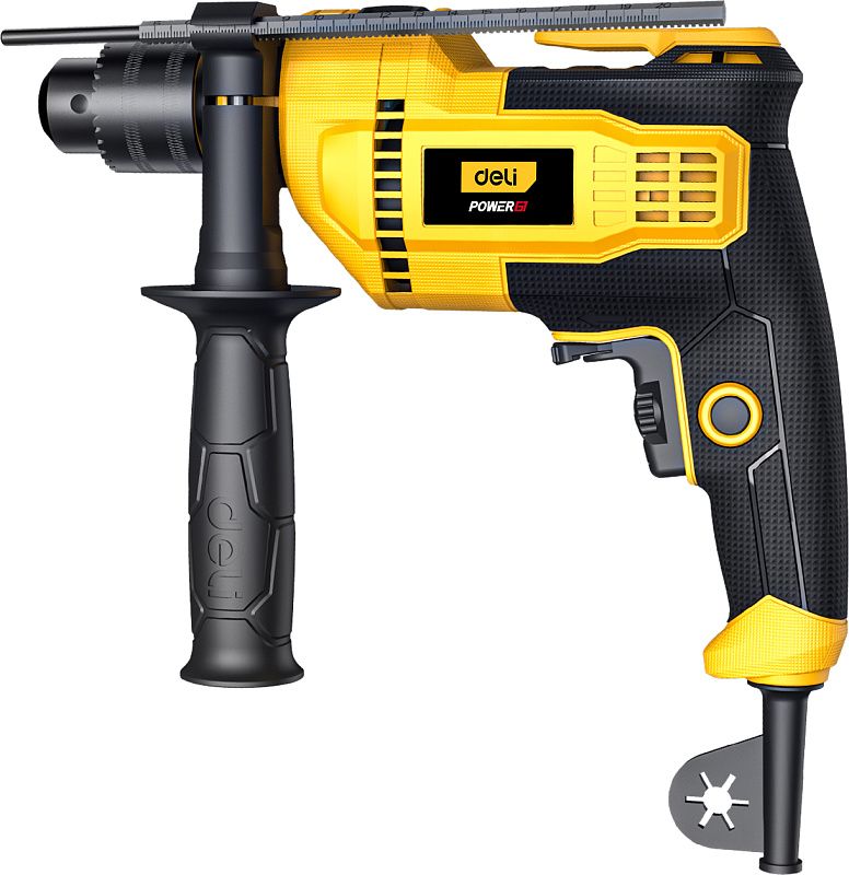 Дрель Deli YS EDL-CZ13-E6 Ударная 820 Вт, 3000 об/мин, 1 скорость