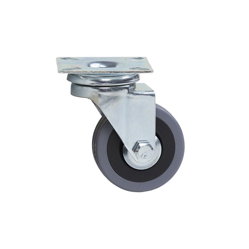 Колесо меб. TECH d50 h70 с площадкой, серый AKS 116693