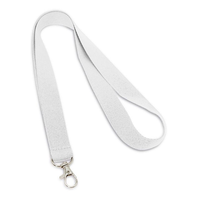 Тесьма с клипсой для бейджа "94405", 480x20 мм, светло-синий