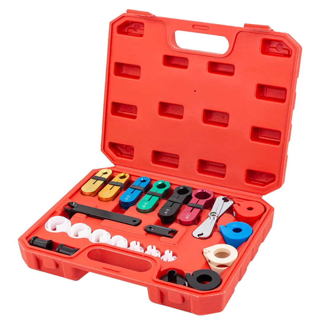 Набор приспособлений для разъединения быстросъемных соединений топливных систем и систем кондиционирования 22 пр. ForceKraft FK-923G3