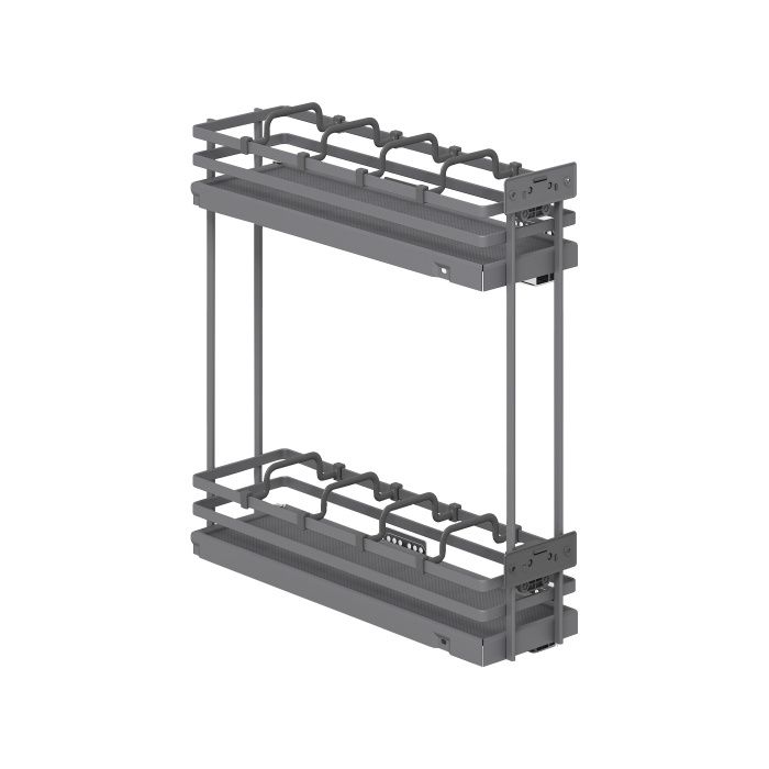 Выдвижная корзина-карго 200 FOCUS крепл.боковое/правое, графит PRIME by AKS 114067