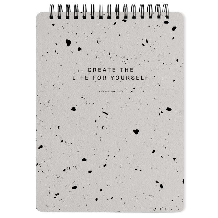 Блокнот Be Smart "Sence", А5, 80 листов, в клетку, черный