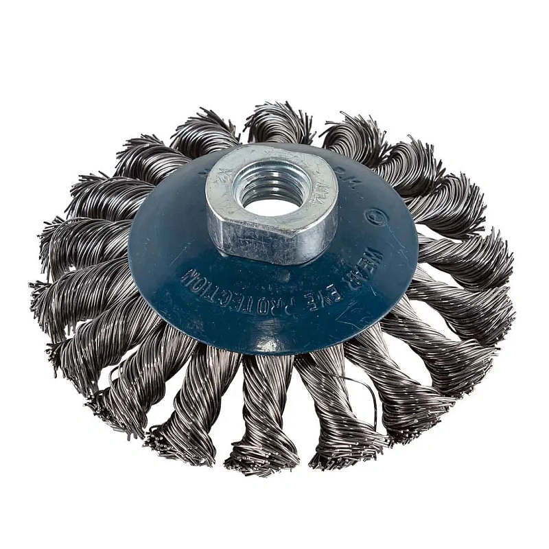 Кордщетка дисковая ''получаша'' стальная витая для УШМ 100 мм Forsage F-BWD104