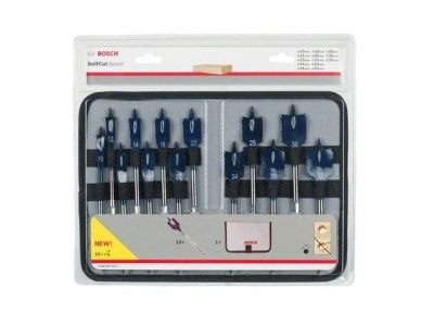 Набор перовых сверл Self Cut Speed 10-32 мм (13 шт) BOSCH (2608587010)