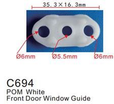 Клипса для крепления внутренней обшивки а/м универсальная пластиковая, 100 шт Forsage C0694(universal)