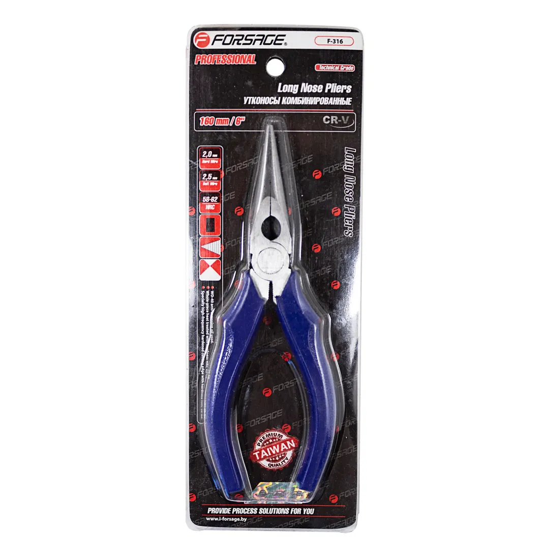Длинногубцы комбинированные ''Profi'' 160 мм Forsage F-316