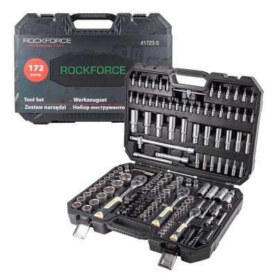 Набор инструментов 172 пр. 1/4"&3/8"&1/2", 6-гр. RockForce RF-41723-5