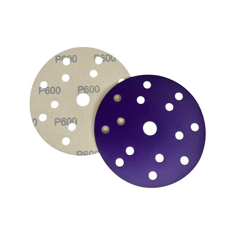 Круг шлифовальный Ø150 мм 15 отверстий P150 (керамика на бумаге) Horex GTA206F150