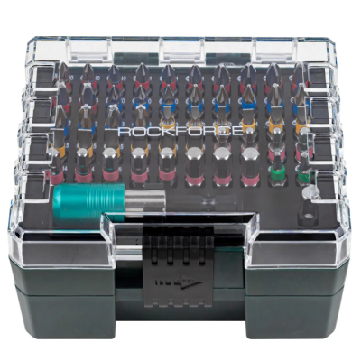 Набор бит PH, PZ, SL, HEX, Torx, Torx TR, Square Head 1/4" 102 пр RockForce RF-21023