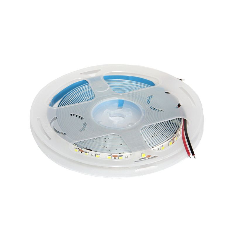 Лента светодиодная 19,2W/m, 24V, 10мм, 2835, 240 д/м, IP20, нейтральный белый, 4000K, CRI>80, 2000 Lm, 5м, AKS 115299