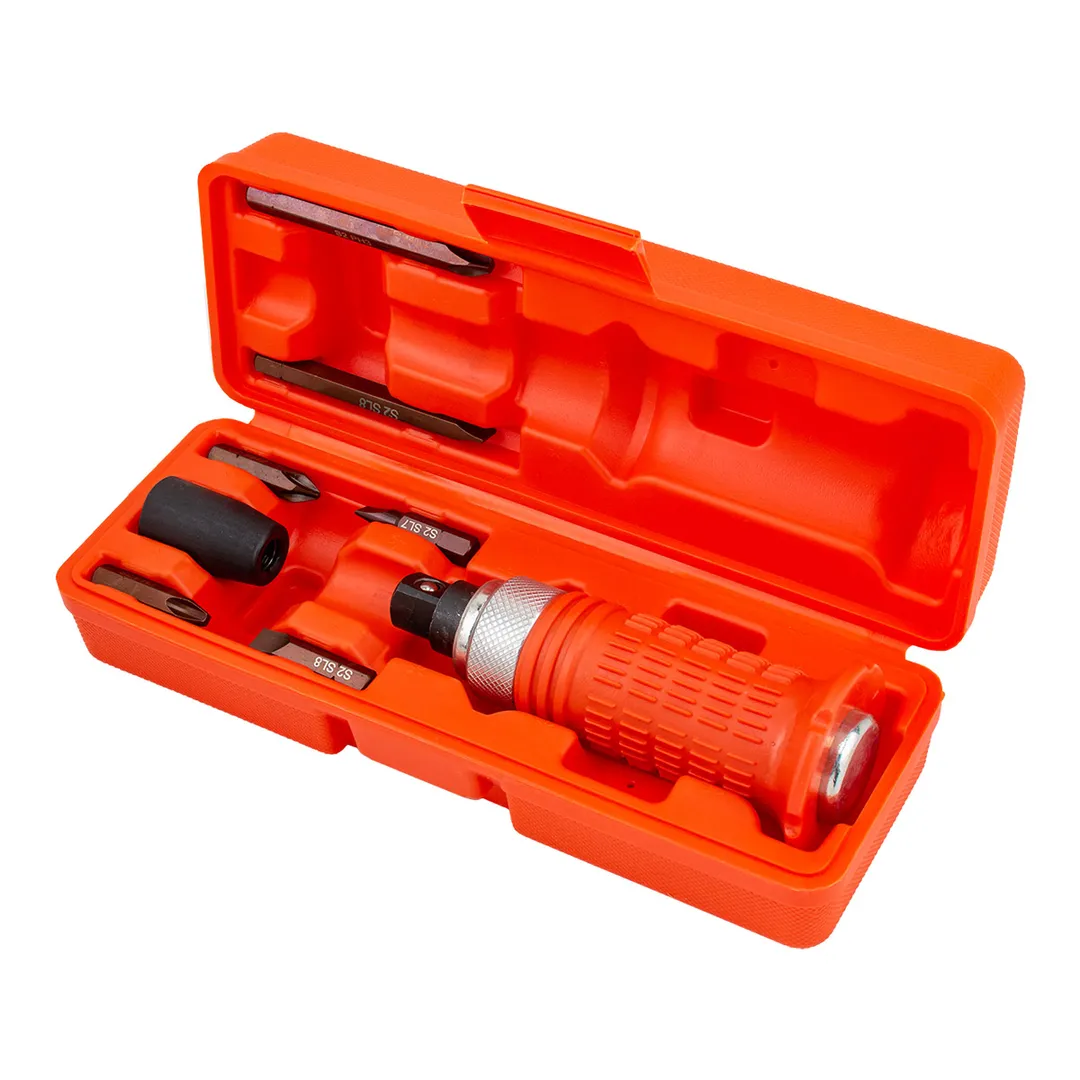 Отвертка ударная с набором бит и адаптером 8 пр JBC JBC-5064S