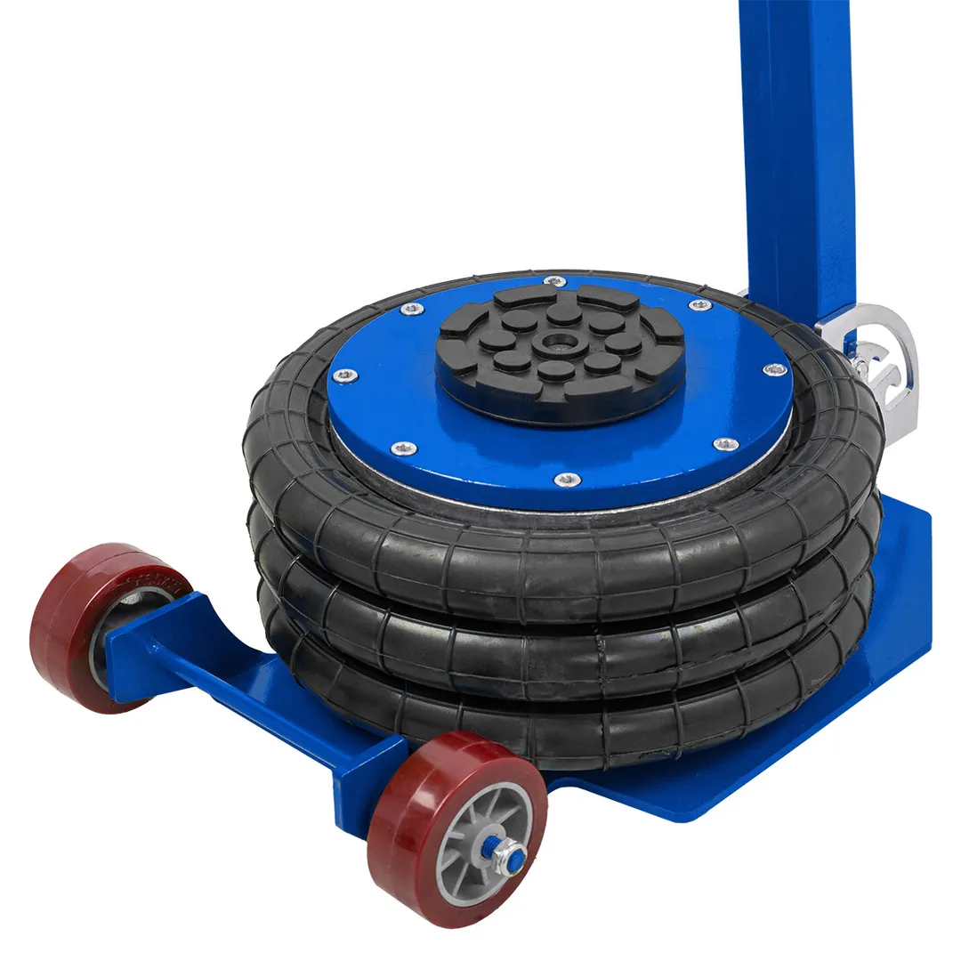 Домкрат подкатной пневматический 3 т, 4-8bar, 135-400 мм, 3 подушки, Ø250 мм Forsage F-TRA1812