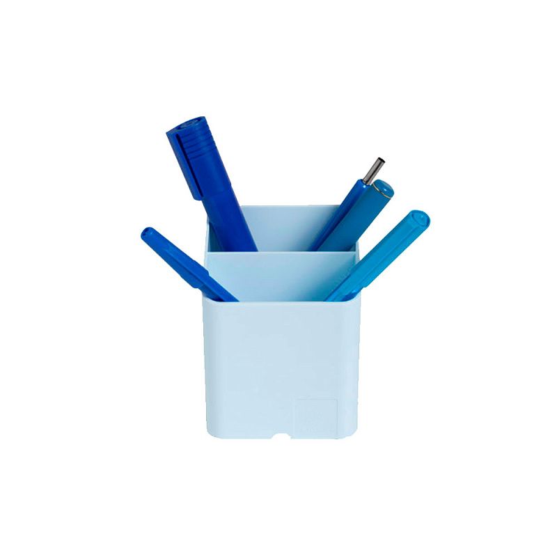 Подставка для канцелярских мелочей "Aquarel", голубая пастель