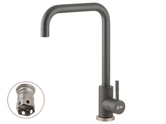 Смеситель для кухни (SUS 304) D35 AVZAR4-B304GR серый AV Engineering AVZAR4-B304GR-739