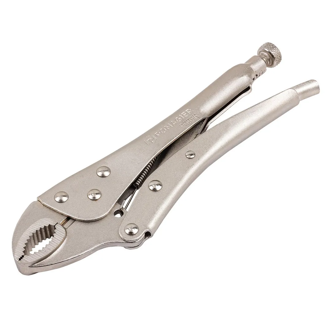 Зажим гейферный с ''овальными губками''10''-250мм, в блистер POMAGIER POM-P008K