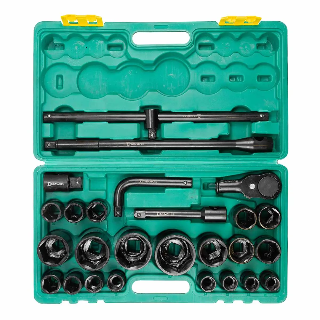 Набор ударных инструментов 26 пр. 6-гр 3/4'' 21-50 мм, 1'' 55-65 мм SIGMATOOL Sigmatool-68262-5MPB