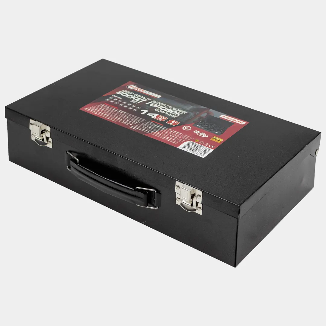 Набор головок ударных глубоких 1'' 14 пр. 12-гр 22,- 60 мм ForceKraft FK-8152-9MPB