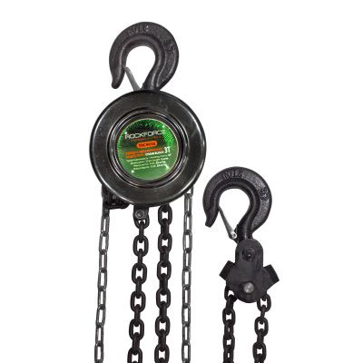 Таль механическая подвесная c фиксацией цепи натяжения 3 т. RockForce RF-TRC9030