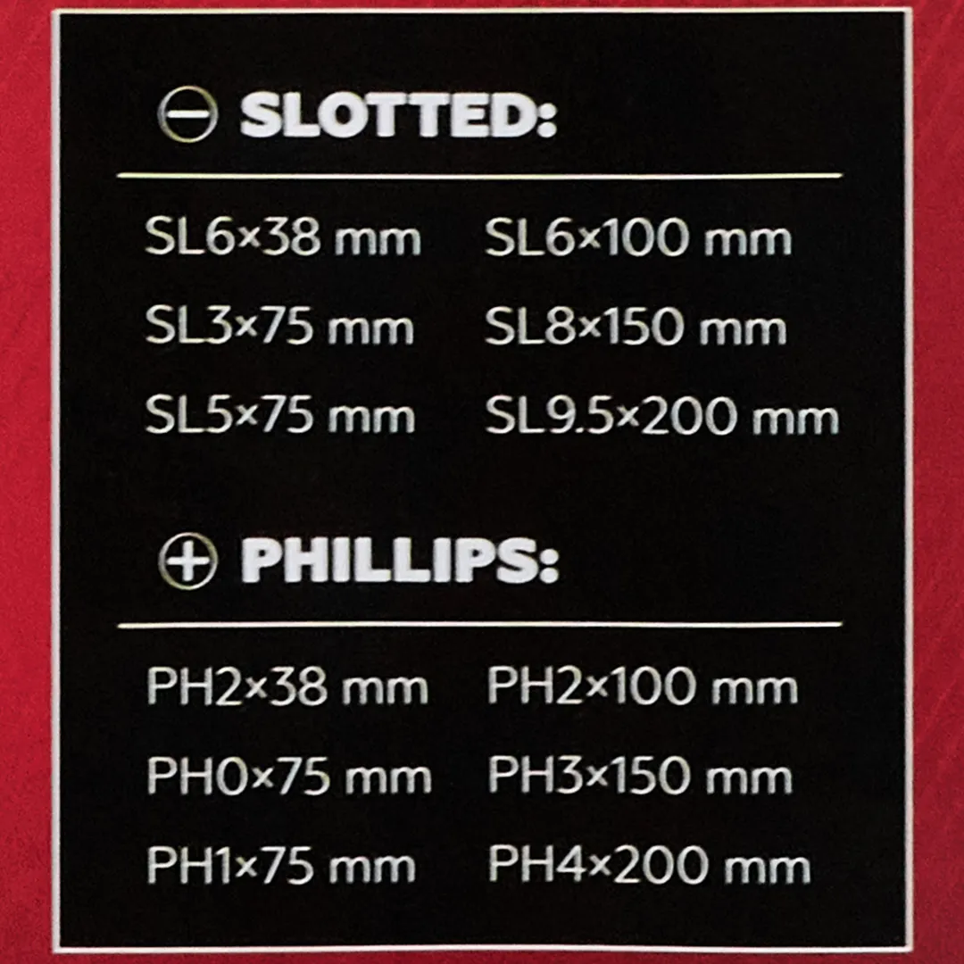 Набор ударных отверток PH, SL 12 пр JBC JBC-21310