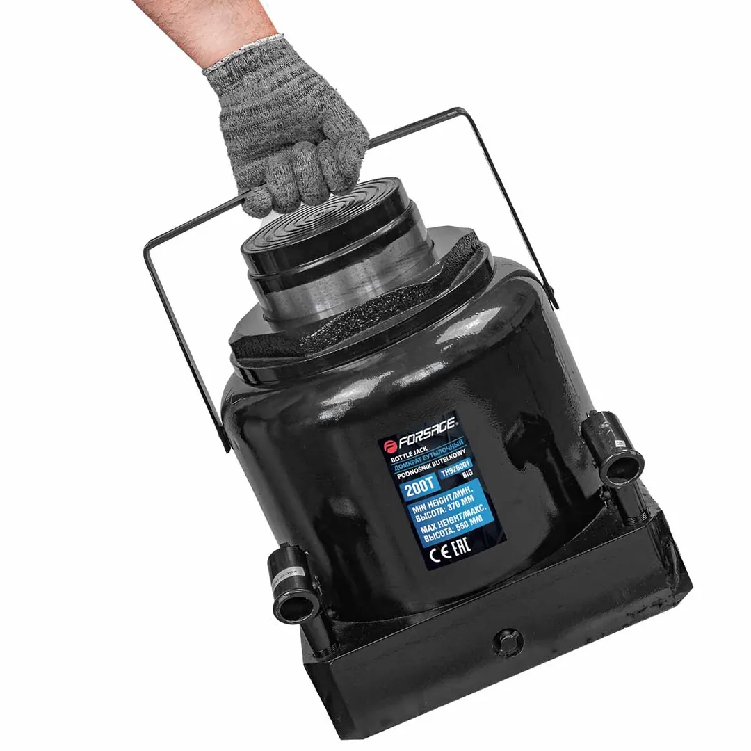 Домкрат бутылочный 200 т 370-550 мм Forsage F-TH920001 BIG(из 2-х частей)
