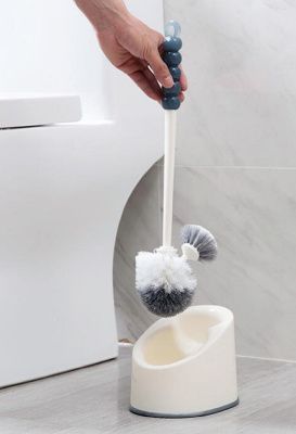 Туалетный ершик, пластик, бежевый + серый L916 Ledeme