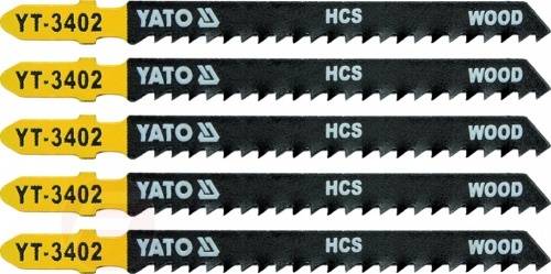 Полотна для электролобзика по дереву 75х100х1,2 мм 8TPI 5 шт. Yato YT-3402