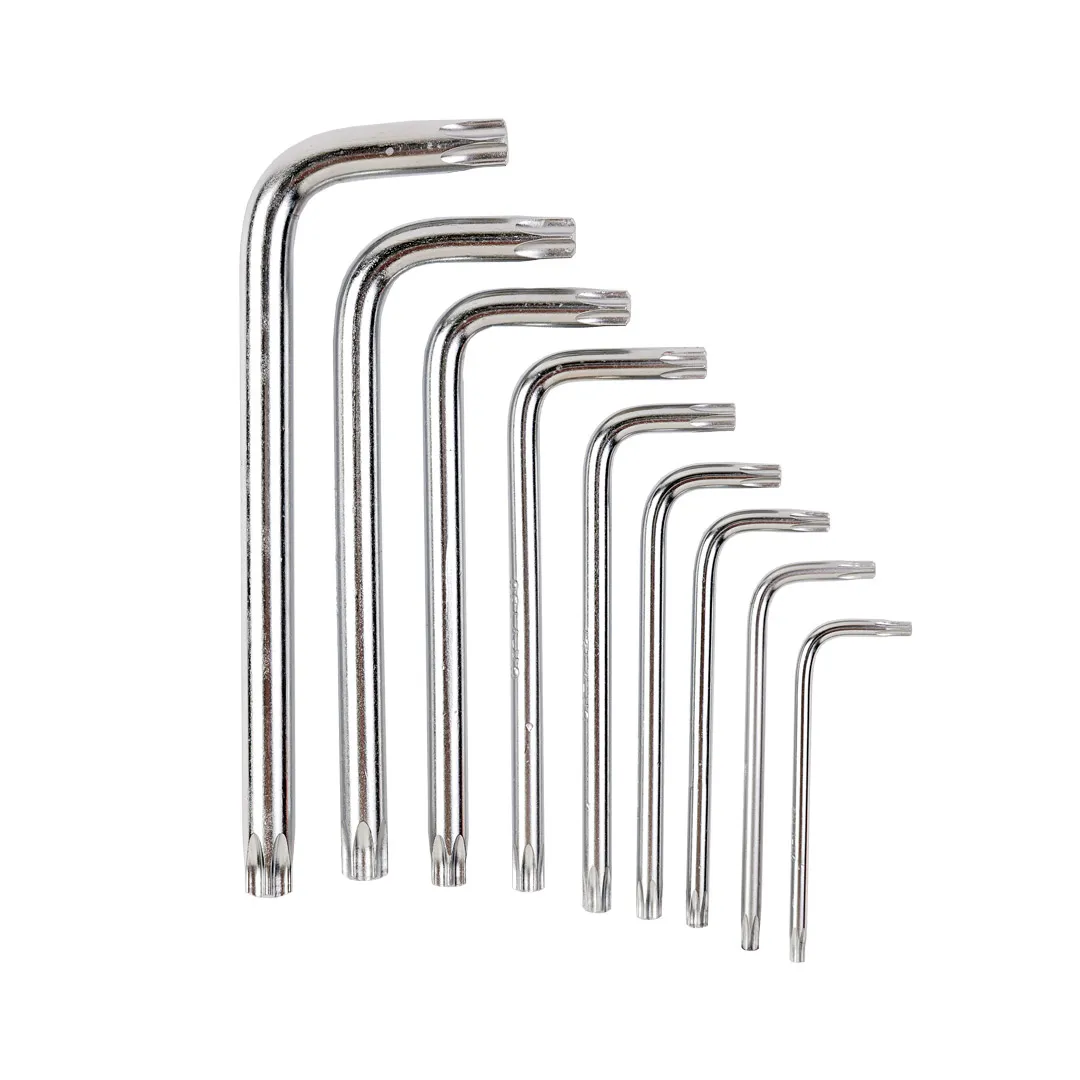 Набор ключей TORX Г-образных 9 пр., Т10-Т50 Помощник P010K