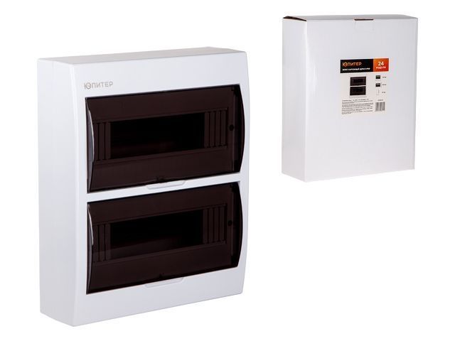 Бокс наружный ЩРН-П-24 модулей IP50, пластиковый, 271*325*97 мм Юпитер JP4112-07