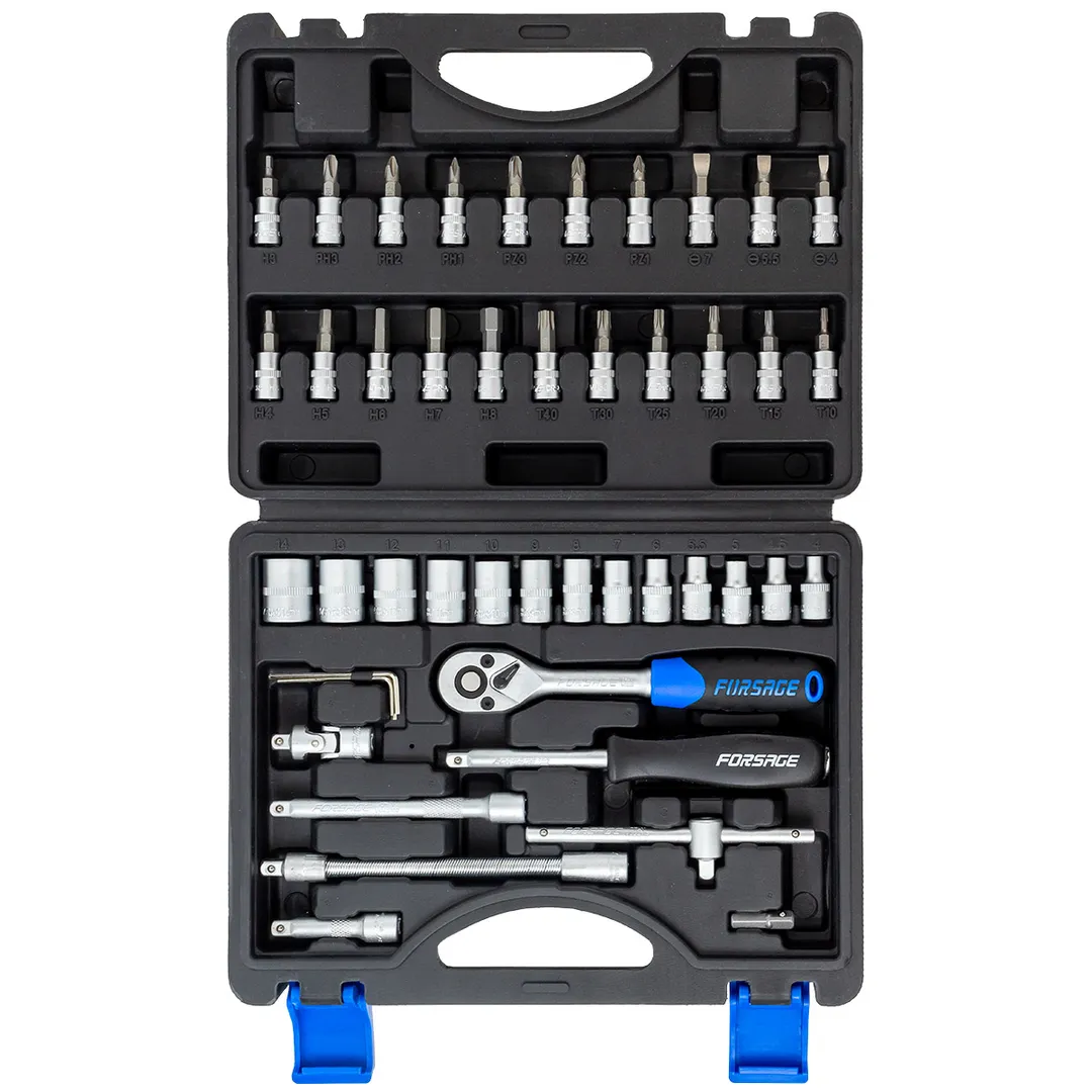 Набор инструментов 46 пр. 1/4'' 6-гр. Forsage F-2462-5