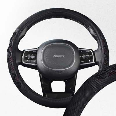 Оплетка экокожа M Racer- Черно/Красная SKYWAY S01102416