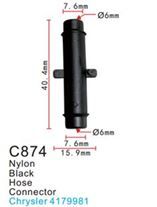 Клипса для крепления внутренней обшивки а/м Крайслер пластиковая, 100 шт Forsage C0874(Chrysler)