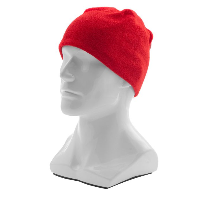 Шапка из флиса для взрослых, размер 58-59, красная Сибртех 68811