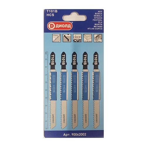 Пилки для лобзика T 101 В Диолд 90062002