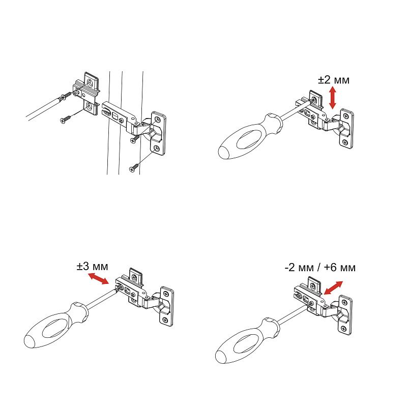 Петля полунакладная с пружиной 48мм h2 slide-on 52г AKS LIGHT 77803