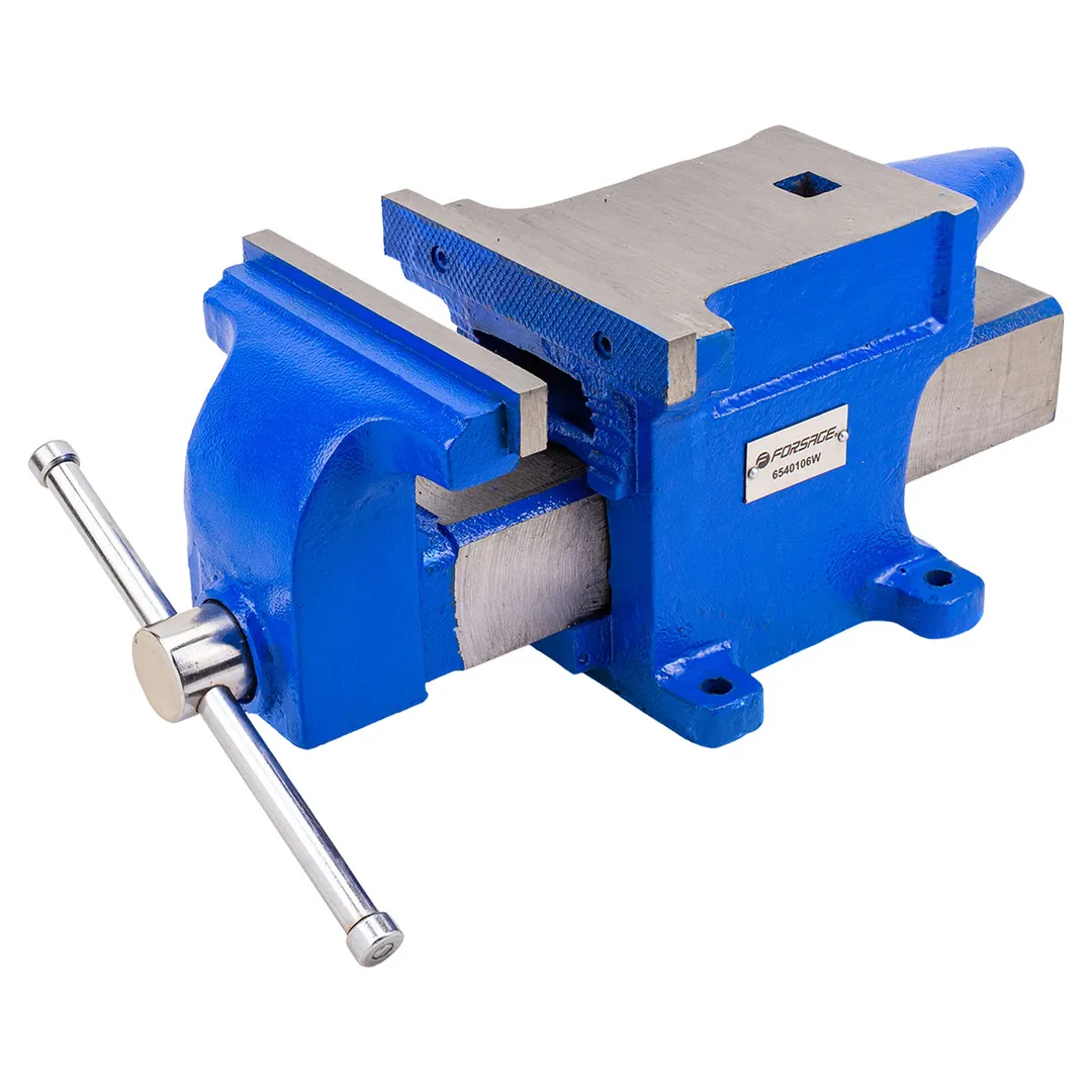 Тиски стальные с наковальней 150 мм Forsage F-6540106W