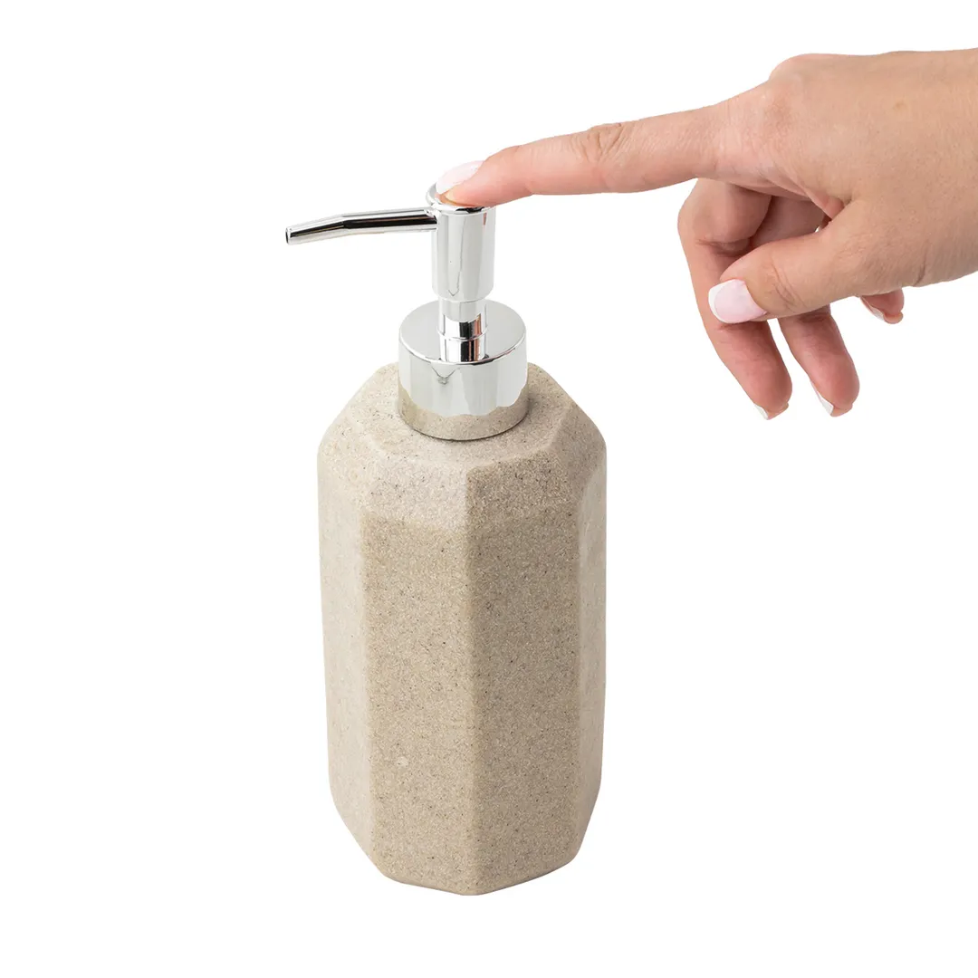 Набор для ванной комнаты 4 пр., мыльница, дозатор для мыла, подставка для зубных щеток, подставка для косметических аксессуаров La and Te beaute LT-BS-8