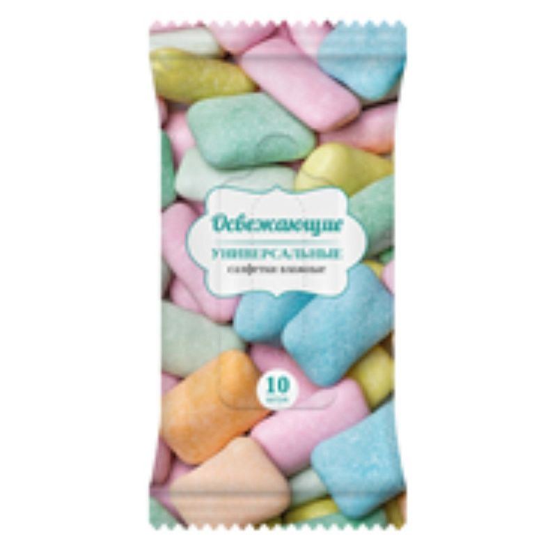 Чистящие салфетки влажные антибактериальные для рук "AQUA VIVA", 10 шт.