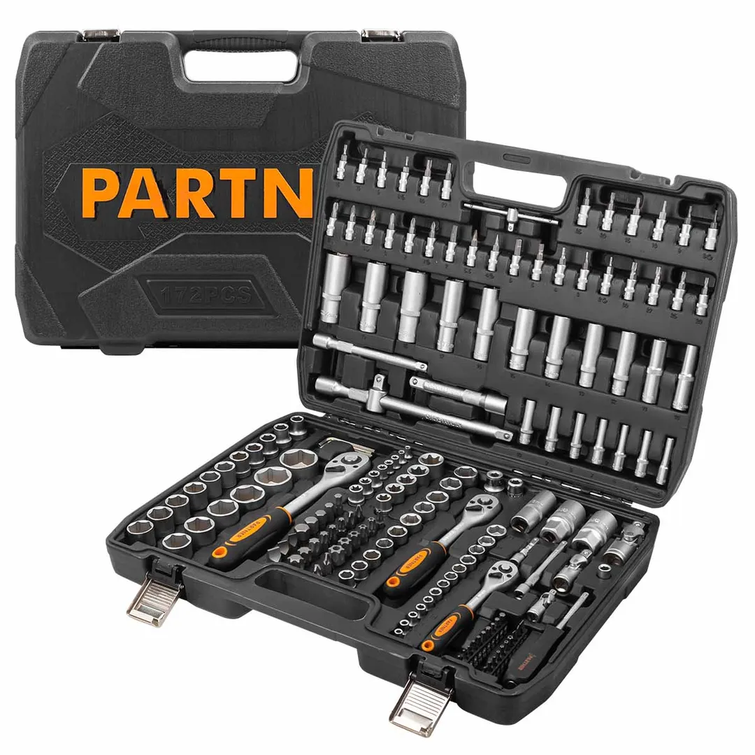 Набор инструмента 172 пр. 1/4''&1/2''& 3/8'', 6-гр. Partner PA-41723-5