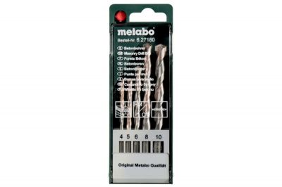 Набор сверел по бетону, 5 шт, METABO 627180000