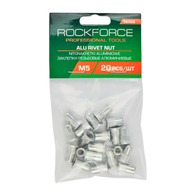 Набор резьбовых алюминиевых заклепок М5 20 шт RockForce RF-36453