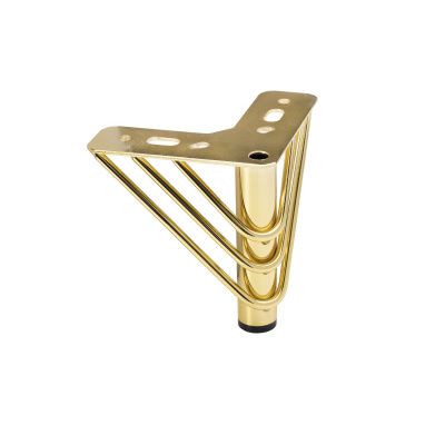 Опора меб. мет. RAY h120 угловая золото AKS 90925