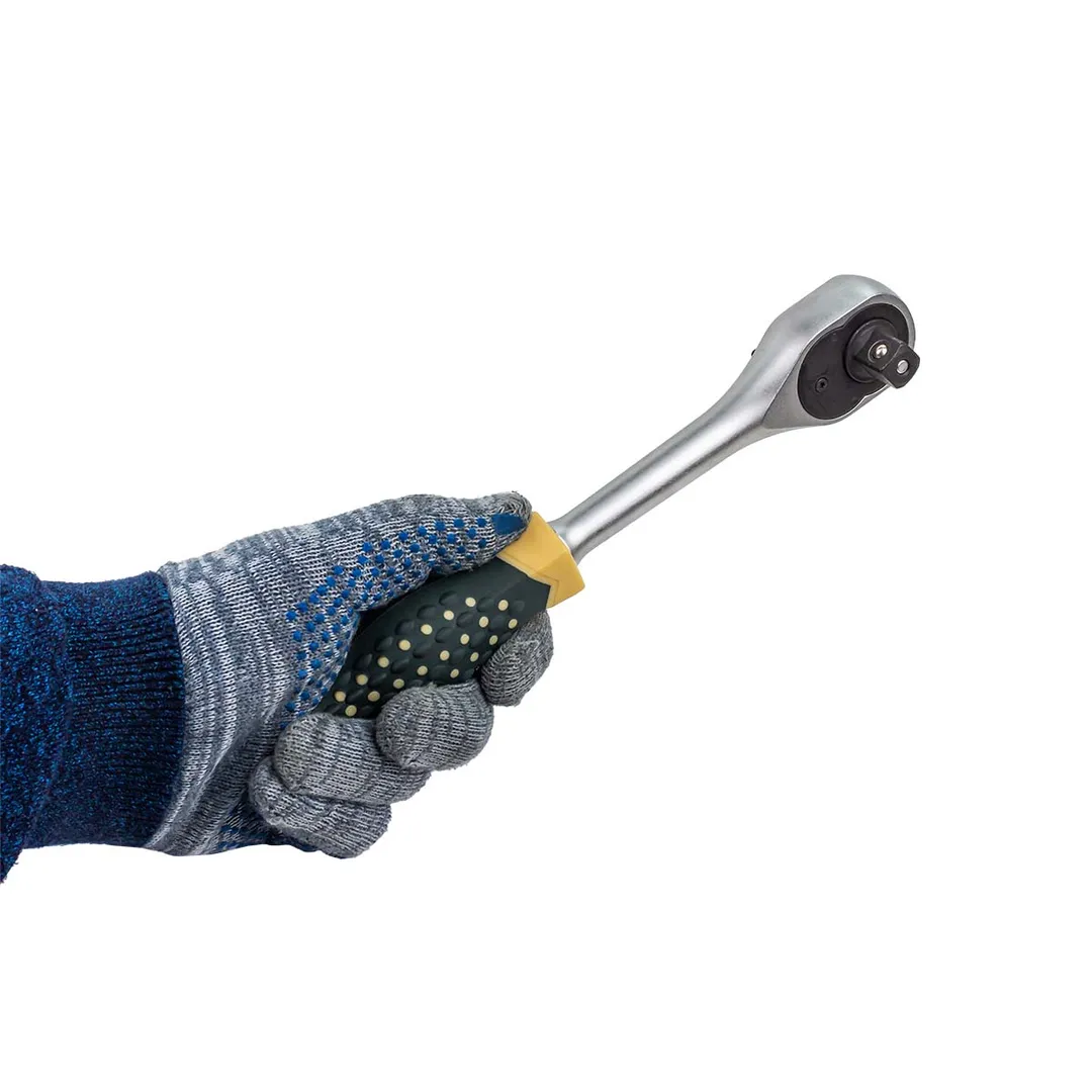 Трещотка усиленная 1/2', с противоскользящей пластиковой рукояткой 48 зуб. RockForce RF-80243