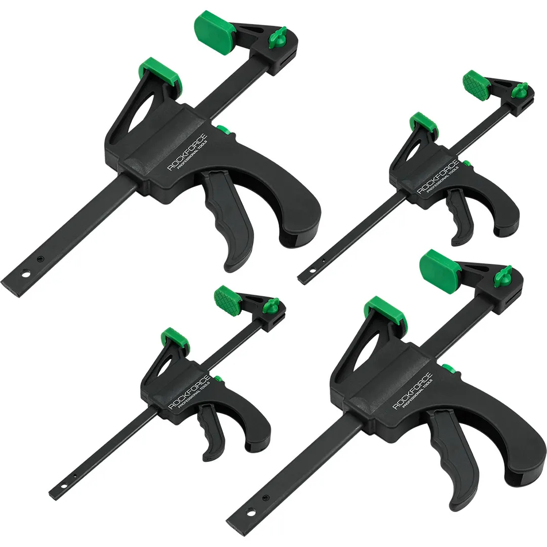 Набор струбцин 100 мм - 2 шт, 150 мм - 2 шт, 4 пр RockForce RF-38405