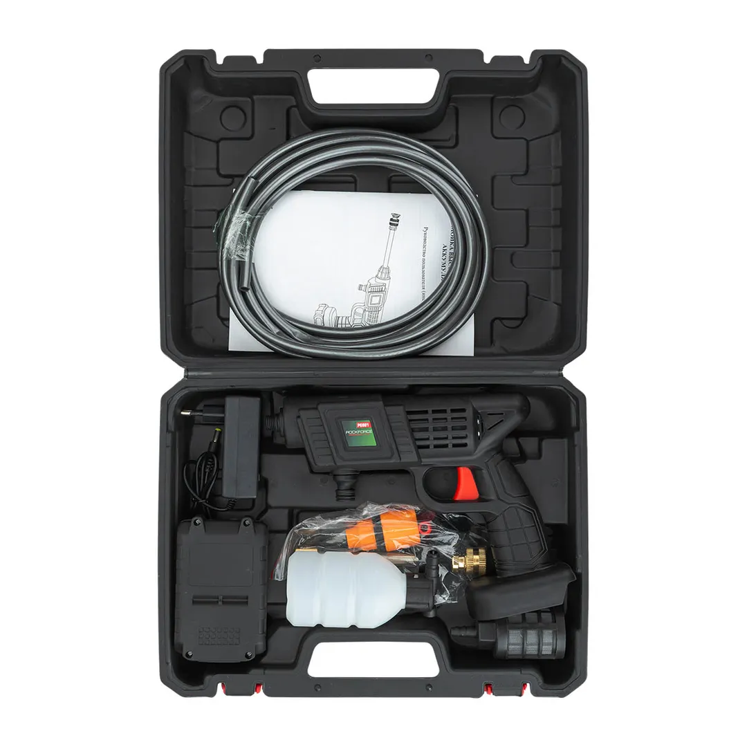 Мойка высокого давления аккумуляторная 24В, 2,8 л/мин, 15 бар RockForce RF-PG001