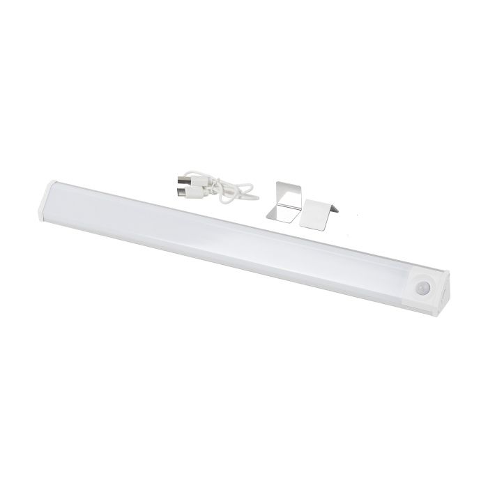 Светильник светодиодный Luminara, аккумуляторный, на движение, 3W, 400 мм, алюминий, AKS 115093