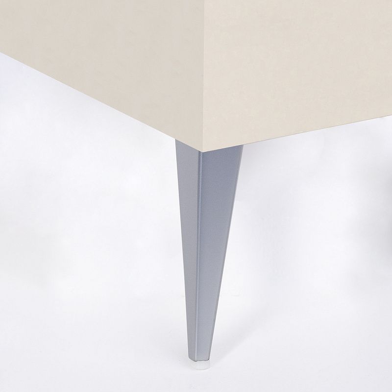 Опора мебельная мет. STATE h140 матовый хром AKS 113001