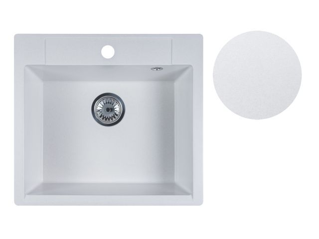 Мойка кухонная из искусственного камня UNIT белый 550х500 мм, AV Engineering AVE550500WTA